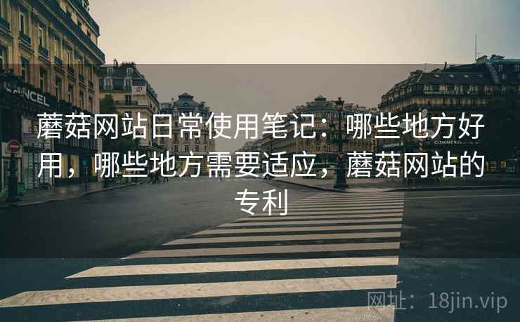 蘑菇网站日常使用笔记:哪些地方好用,哪些地方需要适应,蘑菇网站的专利 蘑菇网站日常使用笔记:哪些地方好用,哪些地方需要适应,蘑菇网站的专利