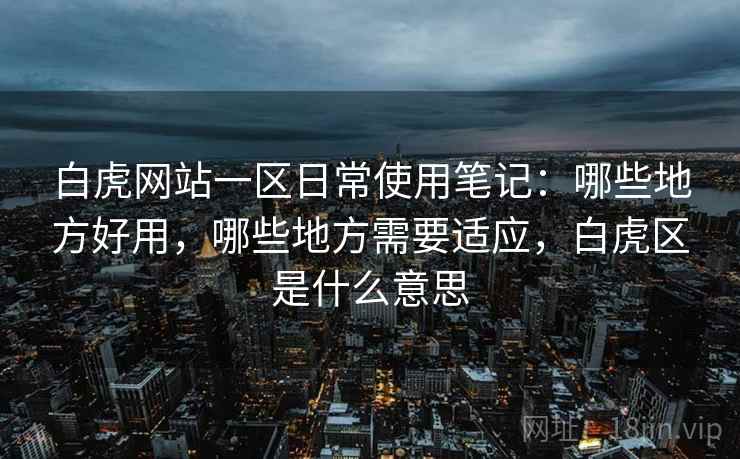白虎网站一区日常使用笔记：哪些地方好用，哪些地方需要适应，白虎区是什么意思