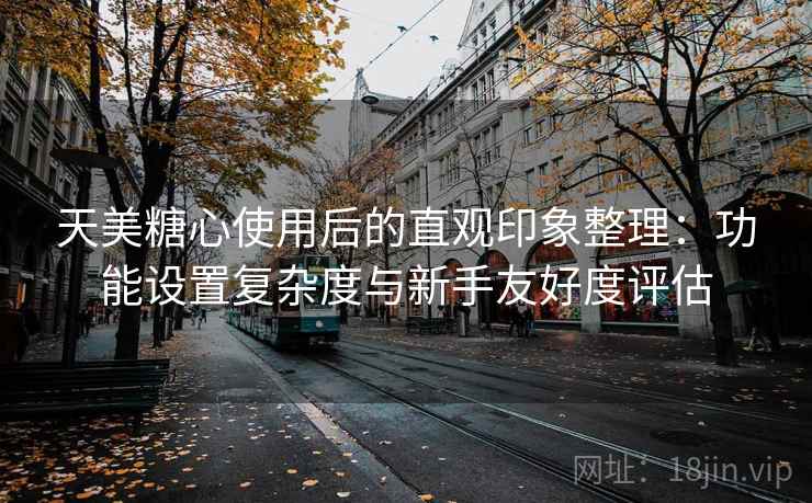 天美糖心使用后的直观印象整理：功能设置复杂度与新手友好度评估