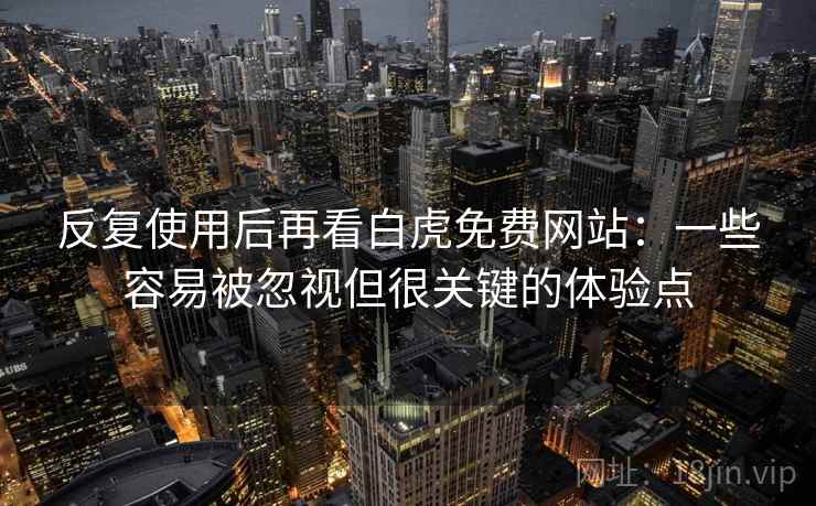 反复使用后再看白虎免费网站：一些容易被忽视但很关键的体验点
