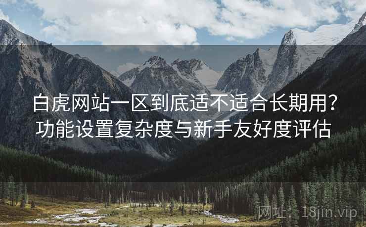 白虎网站一区到底适不适合长期用？功能设置复杂度与新手友好度评估