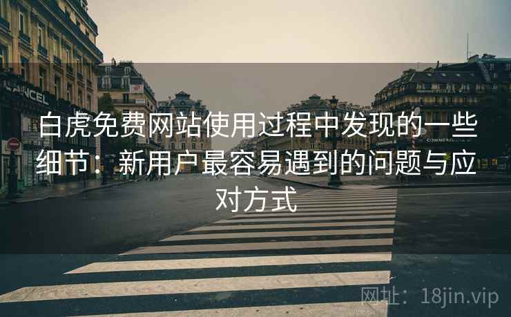 白虎免费网站使用过程中发现的一些细节：新用户最容易遇到的问题与应对方式