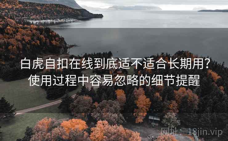 白虎自扣在线到底适不适合长期用？使用过程中容易忽略的细节提醒