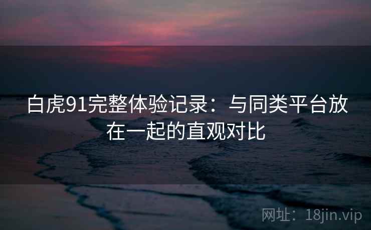 白虎91完整体验记录:与同类平台放在一起的直观对比 白虎91完整体验记录:与同类平台放在一起的直观对比