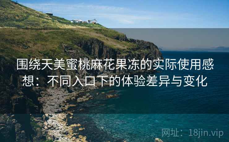 围绕天美蜜桃麻花果冻的实际使用感想：不同入口下的体验差异与变化