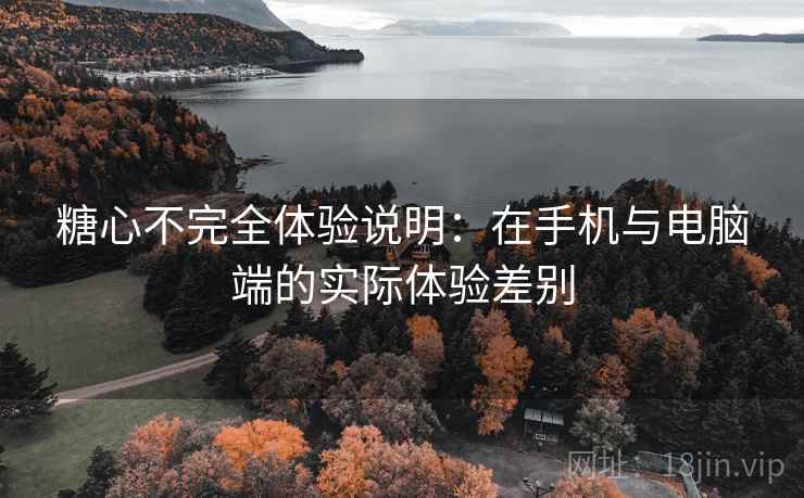 糖心不完全体验说明：在手机与电脑端的实际体验差别