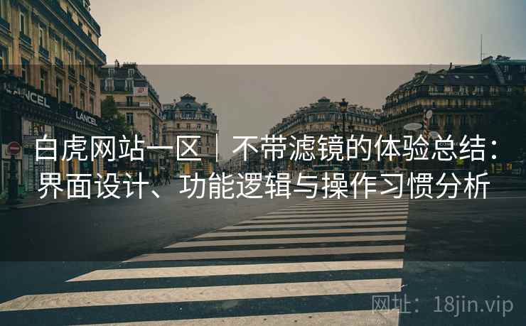 白虎网站一区｜不带滤镜的体验总结：界面设计、功能逻辑与操作习惯分析