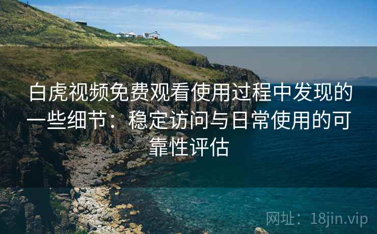白虎视频免费观看使用过程中发现的一些细节：稳定访问与日常使用的可靠性评估