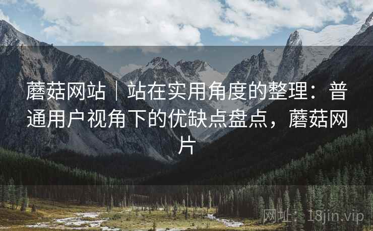 蘑菇网站｜站在实用角度的整理：普通用户视角下的优缺点盘点，蘑菇网片